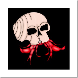 Skull crab Posters and Art